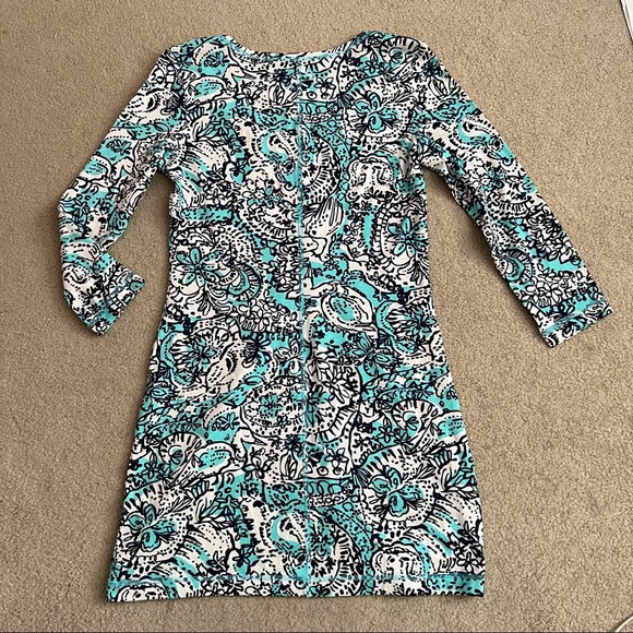 Lilly Pulitzer Juliet Hippy Hippy Shake Dress Shorely Blue - Picture 3 of 7